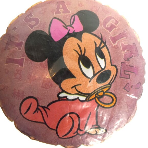 Disney Babies Minnie Mouse Its A Girl Baby Mylar Balloon Lot 5 Gender Reveal NEW - Picture 2 of 6